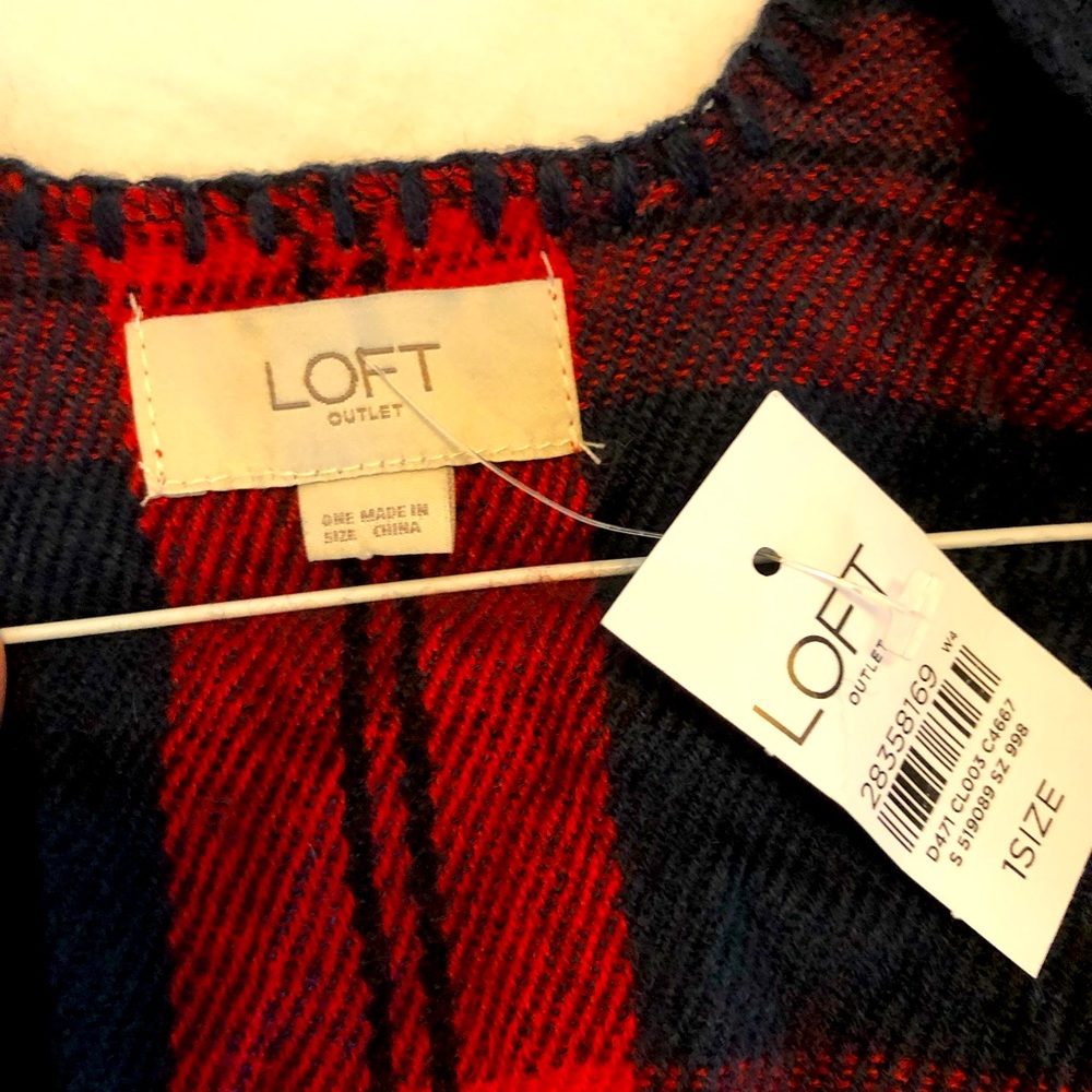 Loft plaid shawl